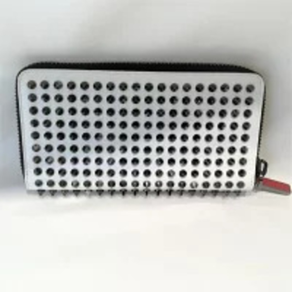 Christian Louboutin Studs Wallet Panettone Long SS White Black